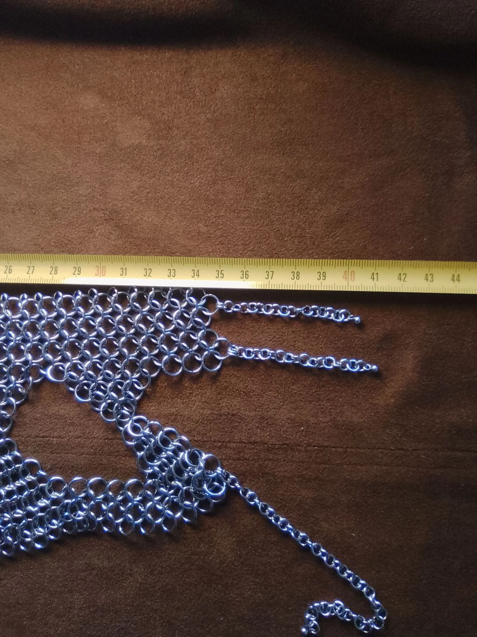 Collar estrangulador XL escote chainmail estilo gótico europeo – photo 6